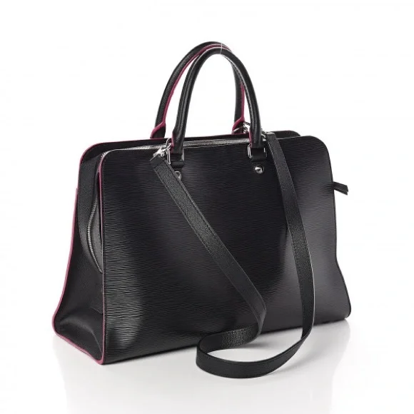 LOUIS VUITTON EPI Vaneau GM Black Hot Pink EUC - Picture 2 of 16